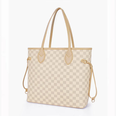 CHECKERD TOTE