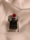 Double Layer Small Red Diamond Ring(DL001)