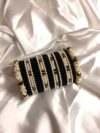 Black & White Pearl Velvet Bangle Set(PB003)